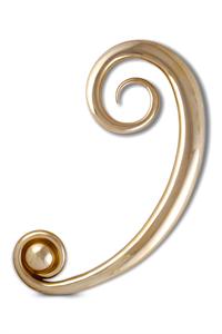מפתח פה, 2004, פליז, 50\50\140 ס"מ. צילום: רן ארדה