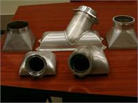 מוצרים משולבים הידרופורמינג ,עיבוד שבבי וריתוך, המיועדים למערכת אוורור במטוסים