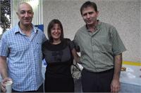יו"ר הסתדרות המורים, חני לידור עם ראש מועצת קרית טבעון, דודי אריאלי