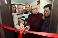 השקת אולפן חדש - יעקב נווה יוני בן מנחם, אמיר גילת ומשה מורד. צלם : רפי דלויה
