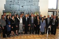 נשיא המדינה, שר החינוך וחברי המועצה ה- 12 להשכלה גבוהה. צילום: מוקי שוורץ