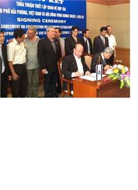 טכס חתימה על שיתוף פעולה 