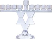 חנוכיית קריסטל מגן דוד ברשת ג'נטלמן. מחיר: 379 ש"ח