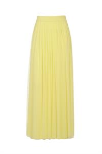 Flatter Boutique חצאית שכבות שיפון צהובה מחיר 250 שח סתיו חורף 2014 צילום אסקף ועומר מסינגר