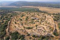 צילום אווירי של חורבת קיאפה. צילום: חברת  Skyview, באדיבות האוניברסיטה העברית ורשות העתיקות 