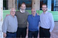 דוד קפלן סמנכל תפעול גלובוס מקס משה רוזנבלום מנכל קניוני עופר, בנט קפלן מנכל גלובוס מקס ודודו שגיא מנכל עופר הקריון צילום דור אהרון