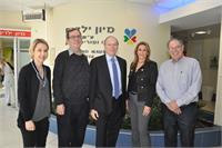 פרופסור שלמה וינטרוב, ענת קסטרו, שמואל שניצר, מוטי פלוק, דר רונית לובצקי. צלם יעקב פוקס