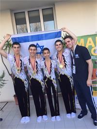 נבחרת הבנים. באדיבות איגוד ההתעמלות