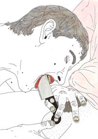 בתמונה: James-Unsworth- Knife from the series "Dead Boys" 2014