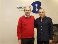 מוטי אלמליח מנכל בזק בינלאומי ואבי ניסנקורן יו"ר ההסתדרות