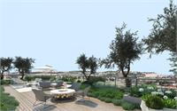 נוף להר הבית מבוטיק הנביאים. קרדיט הדמיה: סטודיו אנדו.