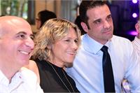 פרופ' חיים גבריאל, ד"ר אסנת לבציון קורח, מנהלת המרכז הרפואי אסף הרופא והמנהל האדמיניסטרטיבי אילן יפתח