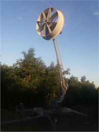 מאוורר במטע אבוקדו