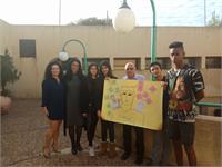 תלמידי בית הספר טומשין יחד עם ראש העיר במהלך סמינר עמיתים צילום-עיריית חולון