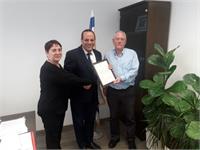 אילן שיף, רעייתו והשר קרא (יח"צ)
