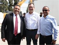 ראש העיר משה ליאון, דן פרנס מנכל קרסו נדלן וירון צוברי 