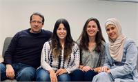 לינה קוואסמי, מאיה בראון, עירין גוברמן וד''ר יובל טבח מהאוניברסיטה העברית
