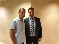 ראש העיר רז קינסטליך עם מנהלת מחלקת אא"ג פרופ' חיים גבריאל