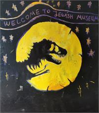 Yury Kharchenko, Welcome to Jewish Museum, 160x140cm, Acrylic and Lack on canvas, Credit Yury Kharchenko 2021