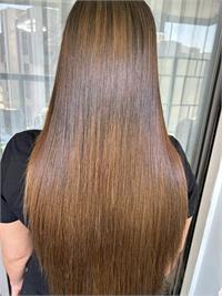 החלקה לשיער חום 