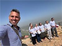 חיים מלספין ומשלחת נוצרים אוהבי ישראל בביקורם בישראל 